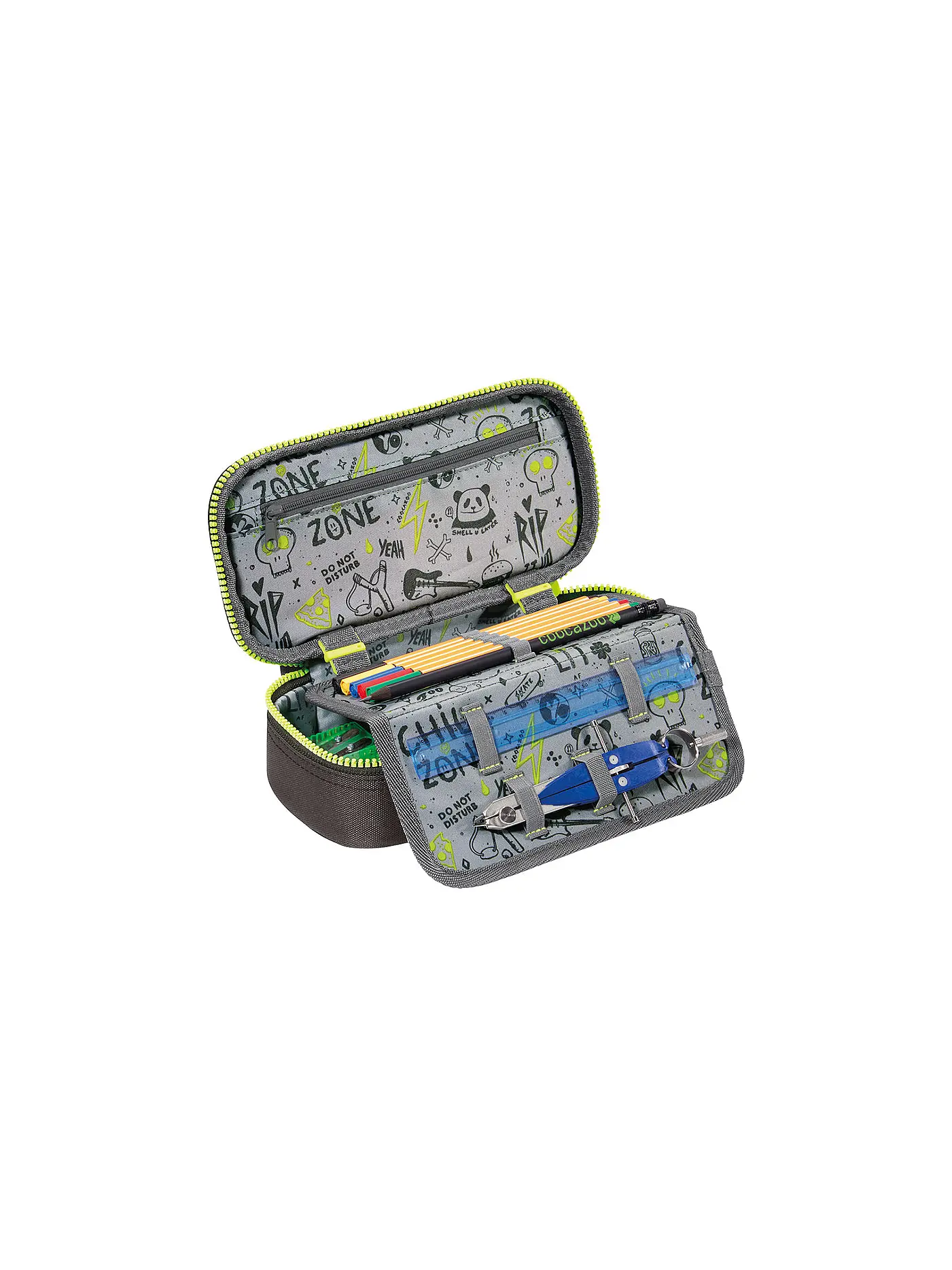 COOCAZOO | Schlamperetui "PencilDenzel" TecCheck Neon Yellow | 